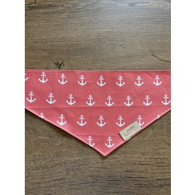 Korall színű horgonyos kendő - S méret