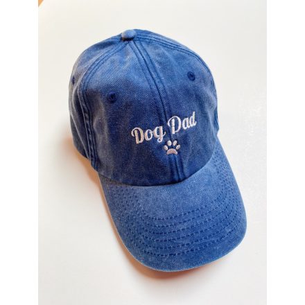 Dog dad baseball sapka - farmerkék