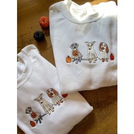 Halloweeni kutyás pulóver