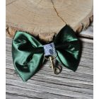 Zöld színű szatén masni