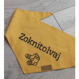 Zoknitolvaj kutya kendő