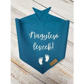 Nagytesó leszek kék kendő
