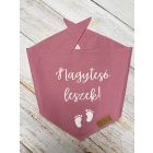 Nagytesó leszek rózsaszín kendő