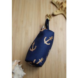 Sötétkék vasmacskás kakizacsi tartó