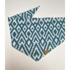 Kék mintás kutya kendő