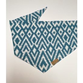 Kék mintás kutya kendő