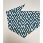 Kék mintás kutya kendő