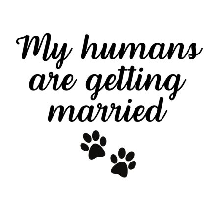 My humans are getting married kutya kendő