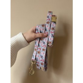 Szürke mézeskalácsos kutya nyakörv