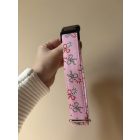 Rózsaszín karácsonyi masnis kutya nyakörv