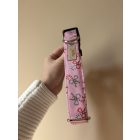 Rózsaszín karácsonyi masnis kutya nyakörv