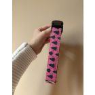 Rózsaszín karácsonyfa mintás kutya nyakörv