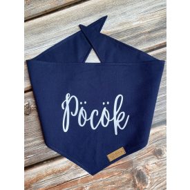 Saját neves kendő, sötétkék