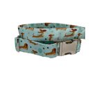 Tacskó mintás nyakörv - kék