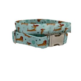 Tacskó mintás nyakörv - kék