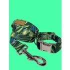 Zöld levés mintás nyakörv