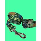 Zöld levés mintás nyakörv