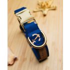 Sötétkék vasmacskás nyakörv