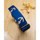 Sötétkék vasmacskás nyakörv