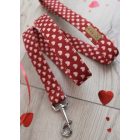 Apró szív mintás póráz
