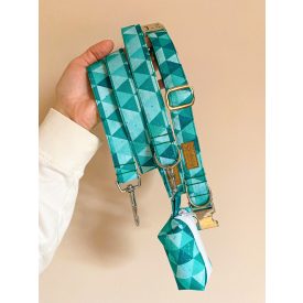 Zöld háromszöges póráz