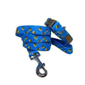 Méhecskés mintás póráz