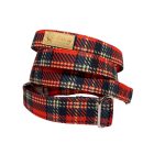 Skót kockás póráz - vízlepergetős anyagból