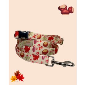 Gesztenye mintás póráz