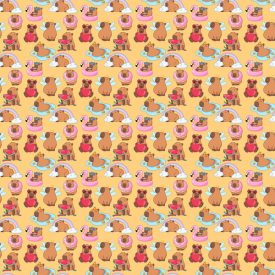 Strandoló kapibarák póráz