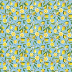 Kék citrom mintás póráz
