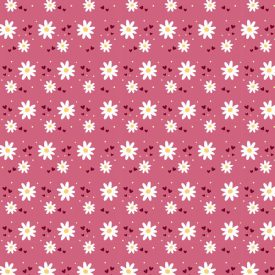 Rózsaszín margarétás póráz