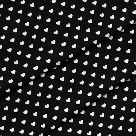 Fekete, fehér szívecskés póráz