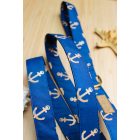 Sötétkék vasmacskás póráz