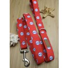 Piros vasmacskás póráz