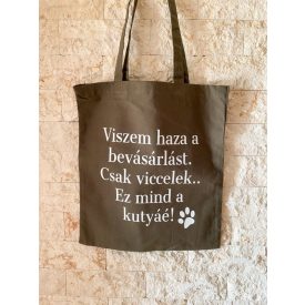 Viszem haza a bevásárlást vászontáska